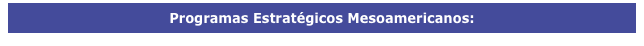 Programas Estratégicos Mesoamericanos: